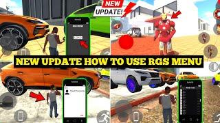 How To Use RGS Menu in Indian Bike Driving 3D New Update | All Cheat Codes 2025 | Harsh in Game