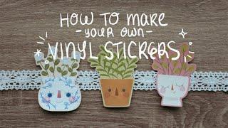 how to make your own vinyl stickers ~ using a silhouette portrait 3 (+ registration failed solution)