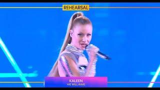 KALEEN 2nd rehearsel Austria "We Will Rave" Eurovision 2024 4K 60 Hz