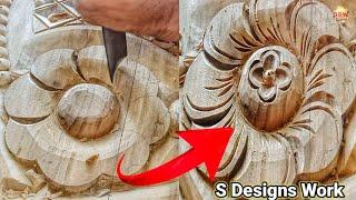 #Beautiful Wood Carving  #Bed Design | #Latest design ideas Video By S Designs Work