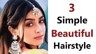 New Easy Beatiful hairstyle -open hair hairstyle | easy hairstyle | hairstyle for saree | hairstyle