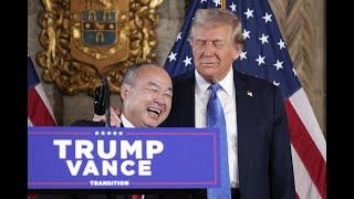 Trump and Japan's SoftBank announce company's plans to invest $100 billion in US projects