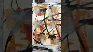 6 Mixed Media Art Pieces From a Sheet of Paper! Full video ⤵️ #shorts #mixedmediaart