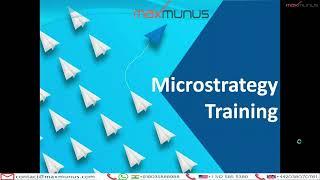 MICROSTRATEGY Training – MICROSTRATEGY Online Training – (Certification Tips)– MICROSTRATEGY Course