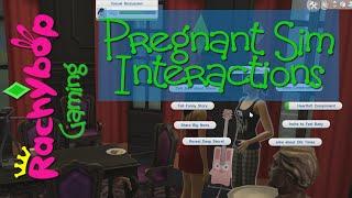 The Sims 4 exclusive gameplay: Pregnant Sim interactions [7/24] | Rachybop