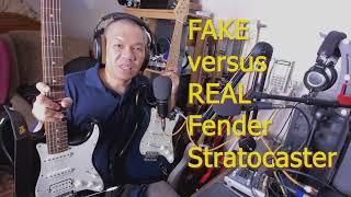 Fake versus Real Fender Stratocaster