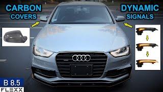 Sequential CARBON SIDE MIRRORS | How to install dynamic signal mirrors on 2013+ Audi A4 B8.5