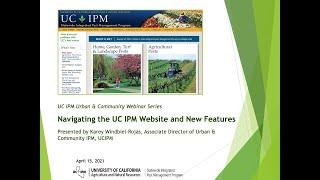 Navigating the UC IPM Website and New Features