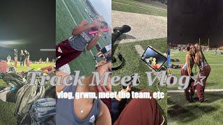 TRACK MEET VLOG: 001 ( grwm, school vlog, meet the team, etc ) || LIFEWITHNIEYA