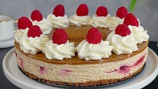 Wonderful Easy Dessert to Make! Speculoos & Raspberry Cheesecake, No Bake!!