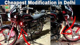 Cheapest Bike Modification in Delhi | Hero Splendor + Bs6 Fully Loaded Modified 