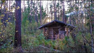 Медведь заходил. Загоняю тепло в избушку. Постройка отопительного щитка.