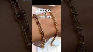 TIFFANY HARDWEAR LINK BRACELET SMALL VS MICRO w price | #tiffanyandco hardwear collection