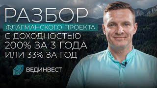 Проект с доходностью 200% за 3 года или 33% за год.