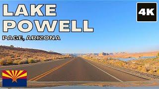 Lake Powell 4K drive (Glen Canyon National Recreation Area) - Page, Arizona