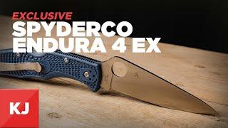 Spyderco Endura 4 EX with FRN Handles (Steel Blue) | KnifeJoy Exclusive