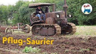 Sehr seltene Fahrzeuge-Lanz Bulldog Raupen Sound und 12er in Action-Ritscher Dreirad-Traktor-Trecker