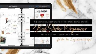 How to Organize Digital stickers and Widgets | The Best Sticker Organizer