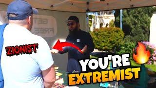 Heated debateMuslim confronts zionist | Uthman Ibn Farooq Official