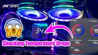 Unboxing the Ant Esports ICE-Flow 240 ARGB CPU liquid cooler: Temperature Comparison Before & After