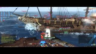 IIPacifistsII Archeage Epic Naval PVP (1 Galleon vs many & a Black Pearl) guild Pacifists