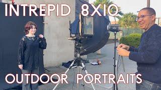 Intrepid 8x10 Portraits Outside with an Einstein Strobe! Large Format Capture + Printing and Matting