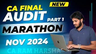 CA FINAL AUDIT REVISION | CA FINAL AUDIT MARATHON | NOV 2024 | MAY 2025 | PART 1