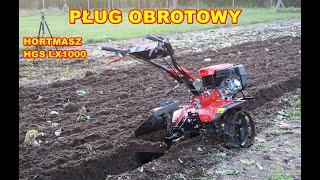 Pług dwustronny obrotowy - Orka glebogryzarką Hortmasz HGS LX 1000