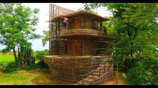 How To Build My Dream Villa House By Ancient Skills In Forest [part 1]