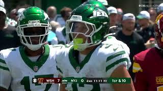 Isaiah Davis' Texas route sparks 24-yard catch and run for Jets rookie RB