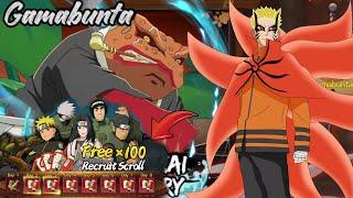 NARUTO ONLINE ENG LITE F2P FREE 100GACHA, 10 CODES, RED NINJA - RINNE NINPO LEGENDS