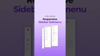 Responsive Sidebar With SubMenu HTML CSS JavaScript