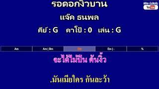 รอดอกงิ้วบาน - แจ๊ค ธนพล ( MIDI คาราโอเกะ คอร์ดง่ายๆ )  คีย์ G