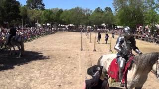 Jousting - 1st Session, Brian Stephenson beats David Schade, Sherwood Forest 2015