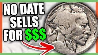 NO DATE BUFFALO NICKEL SELLS FOR GOOD MONEY - RARE NICKELS WORTH MONEY!!