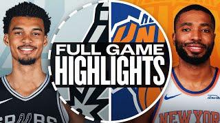 Game Recap: Knicks 117, Spurs 114