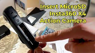 Insta360 X4 Action Camera MicroSD Tutorial - Where to Put the MicroSD