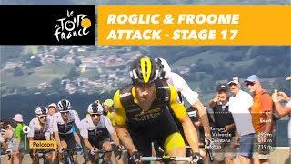 Roglic & Froome attack - Stage 17 - Tour de France 2018