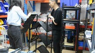 Foldable display rack with wheels  | Warehouse Storage Solutions-Aceally | Racking 