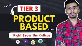 Tier 3 to product based company roadmap | how to get into product based from tier 3 college