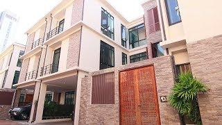 House Virtual Tour EP.3 - Townhouse Sukhumvit for Rent l 4 Bedroom Pool Villa