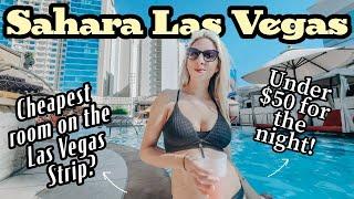 Sahara Las Vegas at $45 a Night!Cheapest Room on the Vegas Strip? Worth It? Budget-Friendly Vegas