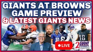 Giants vs Browns Preview & Latest Giants News & Signings | New Kicker & More