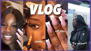 VLOG : I LOVE FRENCHIES! DRY CLEANERS, GRWM, CLUSTER LASHES, CHATTY NAIL APPT | Angeline Kors