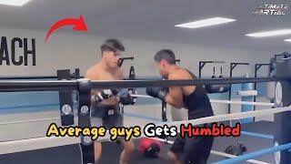 8 Dumb Regular guys challenging fighters who are just way better than them