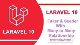 Laravel faker with Many to Many Relationship | Laravel Tutorial | Faker Laravel 10 | Laravel Faker