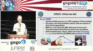 Defence Research and Engineering Network (DREN) IPv6 by John Baird at gogoNET LIVE! IPv6 Event