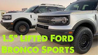 2x Ford BRONCO Sport 1.5” Lifted Covert Edition Review 2021