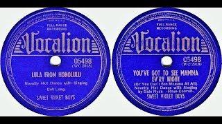 Sweet Violet Boys - Lula From Honolulu / You've Got To See Mama Ev'ry Night (with George Barnes )