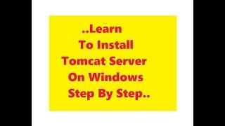 Install Tomcat Server On Windows OS Step By Step | How to change the password of tomcat server